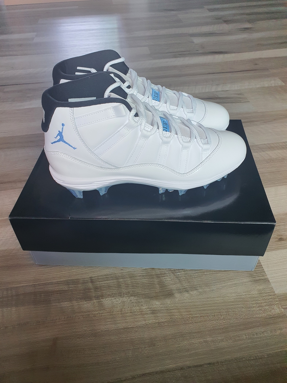 Lot Of 3 Air Jordan 11 Mid TD Football Cleats Legend Blue Mens Sz 10.5 - 9.5 - 8 - Picture 5 of 12
